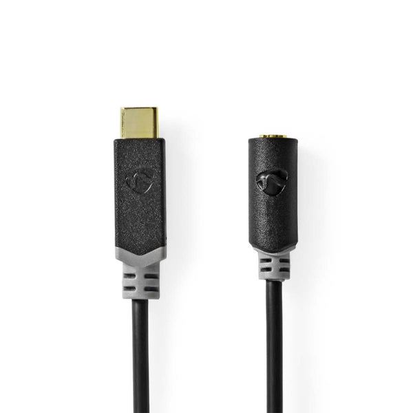 Nedis CCBW65960AT10 Usb-c&trade; Adapter Usb 2.0 Usb-c&trade; Male 3,5 Mm Female 1.00 M Rond Vergul
