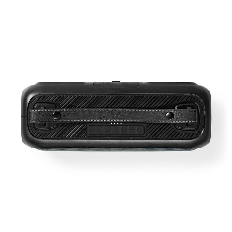Nedis SPBB316BK Bluetooth® Party Boombox 4.5 Hrs 2 30 W Media Afspeelmogelijkheden: Aux / Usb Ipx5