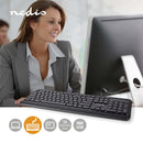 Nedis KBMU200BKUS Bedraad Toetsenbord Usb Usb Gevoed Multimedia Qwerty Us Internationaal Ja