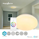 Nedis WIFILAW11WT Smartlife Plafondlamp Wi-fi Rgb / Warm Tot Koel Wit Rond Diameter: 260 Mm 1820 Lm