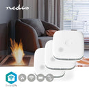 Nedis WIFIDS20WT3 Smartlife Rookmelder Wi-fi Batterij Gevoed Levenscyclus Sensor: 10 Jaar En 14604