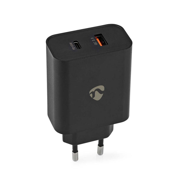 Nedis WCPD65W130BK Oplader Snellaad Functie 2.0 / 2.25 / 3.25 A Outputs: 2 Usb-a / Usb-c&trade; 65