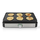 Nedis FCRA310FBK6 Party Wokset Grill 6 Personen Spatel Temperatuurinstelling Anti-aanbak Laag Recht