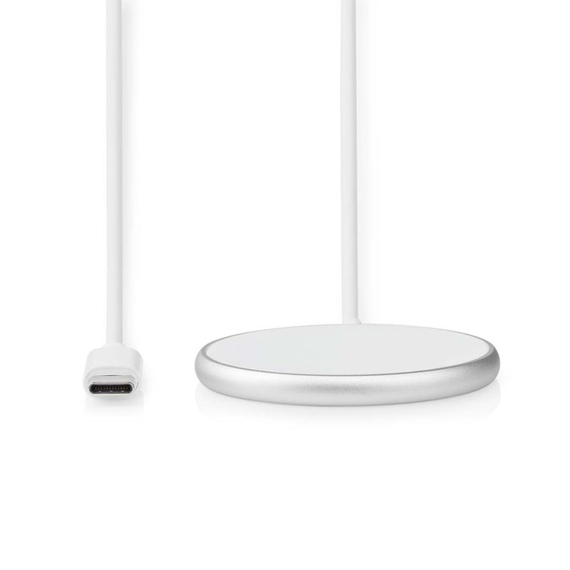 Nedis WCHAQM200SI Draadloze Oplader 5 / 7.5 / 10 / 15 W 1 / 1.1 / 1.67 / 2 A Inclusief Kabel Usb Ty