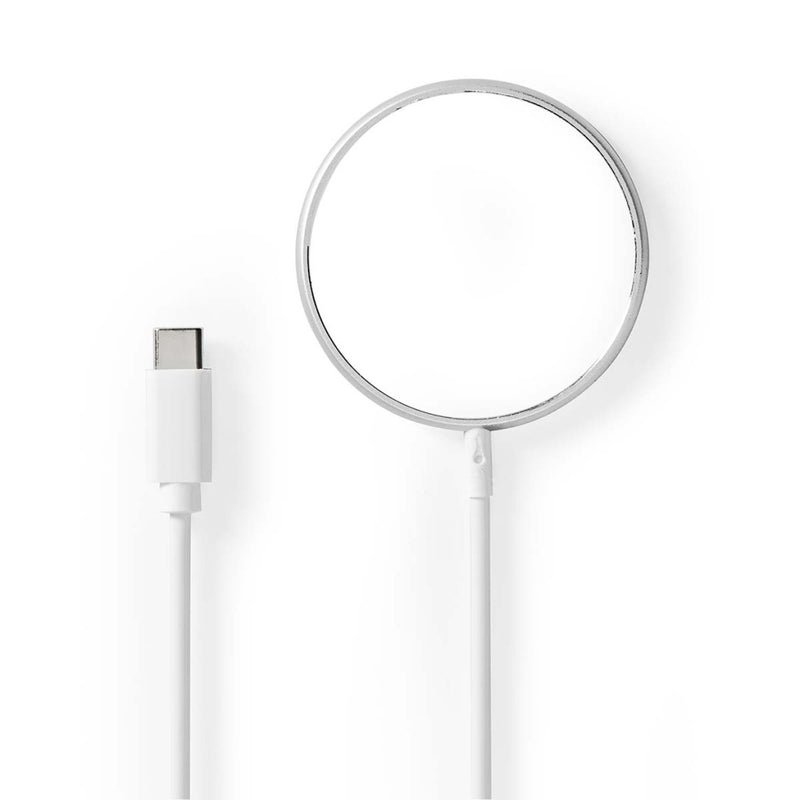 Nedis WCHAQM200SI Draadloze Oplader 5 / 7.5 / 10 / 15 W 1 / 1.1 / 1.67 / 2 A Inclusief Kabel Usb Ty