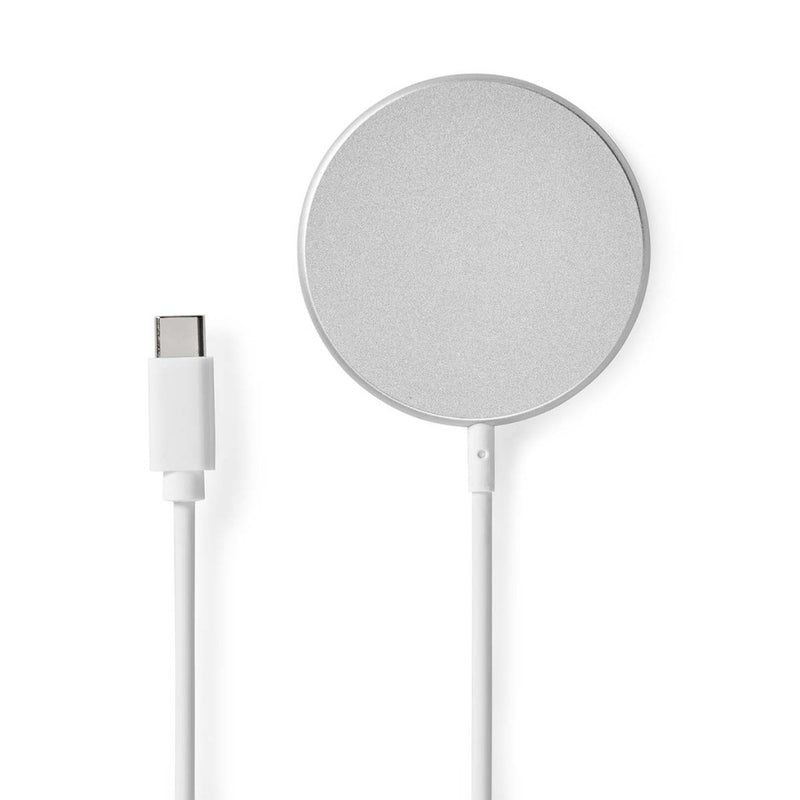 Nedis WCHAQM200SI Draadloze Oplader 5 / 7.5 / 10 / 15 W 1 / 1.1 / 1.67 / 2 A Inclusief Kabel Usb Ty