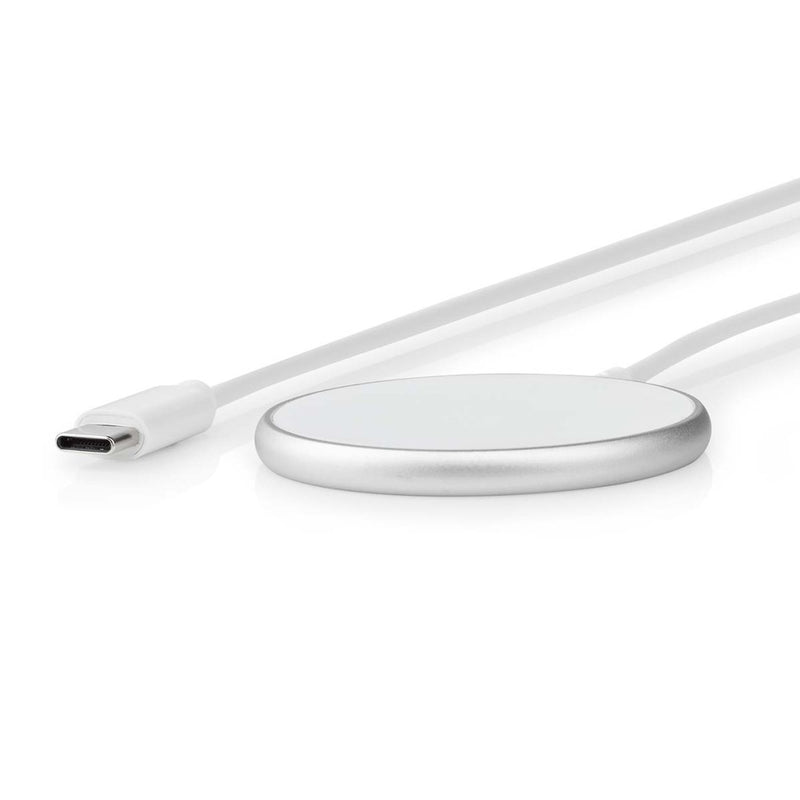 Nedis WCHAQM200SI Draadloze Oplader 5 / 7.5 / 10 / 15 W 1 / 1.1 / 1.67 / 2 A Inclusief Kabel Usb Ty