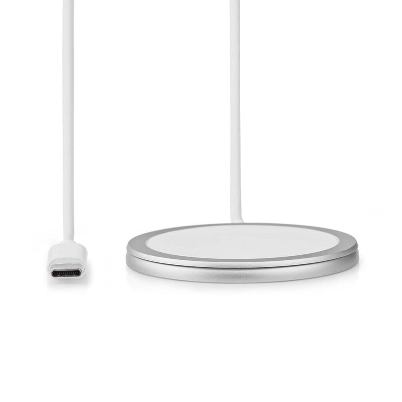 Nedis WCHAQM250SI Draadloze Oplader Staand 5 / 7.5 / 10 / 15 W 1 / 1.1 / 1.67 / 2 A Inclusief Kabel