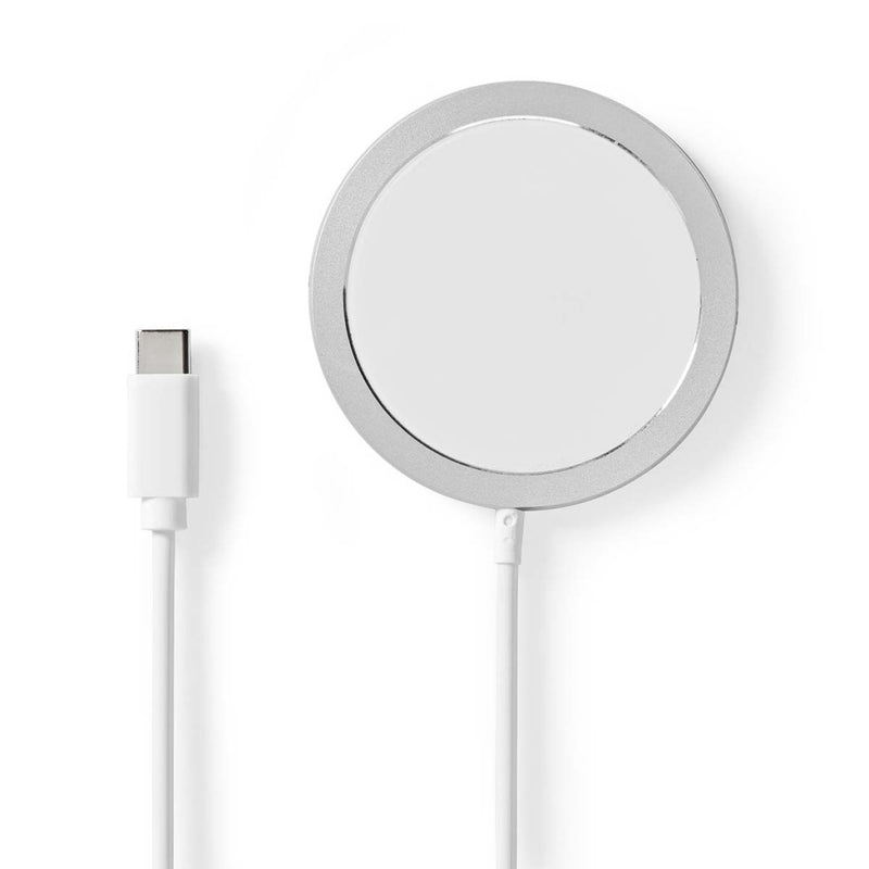 Nedis WCHAQM250SI Draadloze Oplader Staand 5 / 7.5 / 10 / 15 W 1 / 1.1 / 1.67 / 2 A Inclusief Kabel