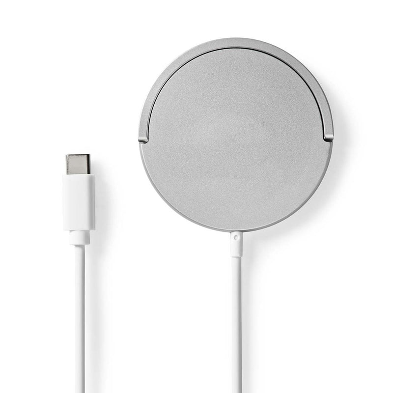 Nedis WCHAQM250SI Draadloze Oplader Staand 5 / 7.5 / 10 / 15 W 1 / 1.1 / 1.67 / 2 A Inclusief Kabel
