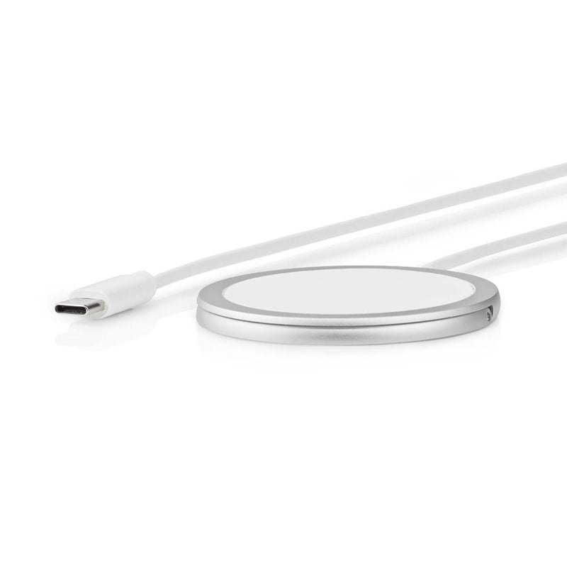 Nedis WCHAQM250SI Draadloze Oplader Staand 5 / 7.5 / 10 / 15 W 1 / 1.1 / 1.67 / 2 A Inclusief Kabel