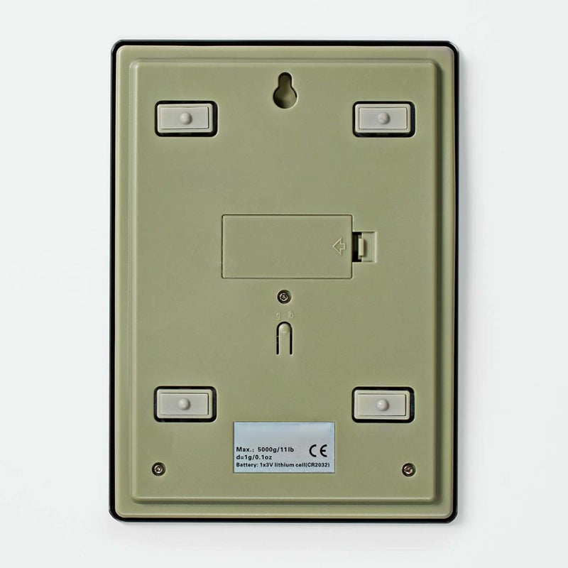 Nedis KASC620BK Keukenweegschaal Digitaal Glas / Kunststof Cr 2032 Batterij Zwart