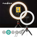 Nedis RLSTND100BK Ringlicht 10 Inch 120 Led's 2700 - 6700 K Statief Zwart