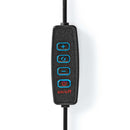 Nedis RLSTND200BK Ringlicht 10 Inch 120 Led's 2700 - 6700 K Grondplaat Zwart