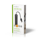 Nedis UHUBCU2340BK Usb-hub Usb-a Male Usb-a Female 3 Poort(en) Usb Gevoed Sd &amp; Microsd / 3x Usb