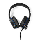 Nedis GHST410BK Gaming Headset Over-ear Surround Usb Type-a Inklapbare Microfoon 2.10 M Led