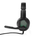 Nedis GHST410BK Gaming Headset Over-ear Surround Usb Type-a Inklapbare Microfoon 2.10 M Led
