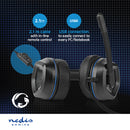 Nedis GHST410BK Gaming Headset Over-ear Surround Usb Type-a Inklapbare Microfoon 2.10 M Led