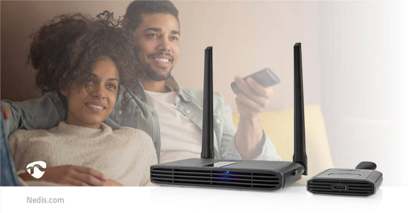 Nedis VTRA3460GY Draadloze Hdmi&trade;-zender Wi-fi 2400-5000 Mhz 30 M (gezichtsveld) Maximale Reso