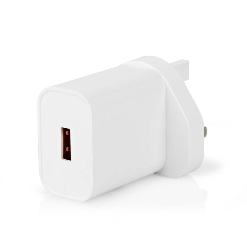 Nedis WCQC302AWTUK Oplader Snellaad Functie Qc3.0 3.0 A Outputs: 1 Usb-a 18 W Automatische Voltage