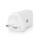 Nedis WCQC302AWTUK Oplader Snellaad Functie Qc3.0 3.0 A Outputs: 1 Usb-a 18 W Automatische Voltage