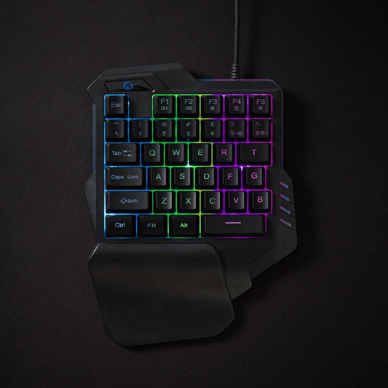 Nedis GKBDS110BK Bedraad Gaming Toetsenbord Usb Type-a Membrane Toetsen Rgb Enkelhandig Universeel