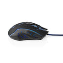 Nedis GMWD210BK Gaming Muis Bedraad Dpi: 1200 / 1800 / 2400 / 3600 Dpi Instelbare Dpi Aantal Knoppe