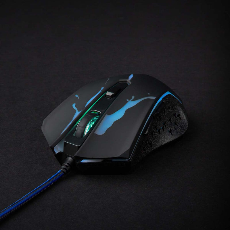 Nedis GMWD210BK Gaming Muis Bedraad Dpi: 1200 / 1800 / 2400 / 3600 Dpi Instelbare Dpi Aantal Knoppe