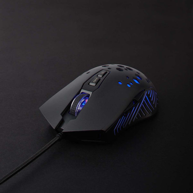 Nedis GMWD410BK Gaming Muis Bedraad Dpi: 800 / 1200 / 2400 / 3200 / 4800 / 7200 Dpi Instelbare Dpi