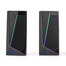 Nedis GSPR31020BK Gaming Speaker Speaker-kanalen: 2.0 Usb Gevoed 3,5 Mm Male 18 W Led Volumebedieni