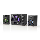 Nedis GSPR31021BK Gaming Speaker Speaker-kanalen: 2.1 Usb Gevoed 3,5 Mm Male 33 W Led Volumebedieni