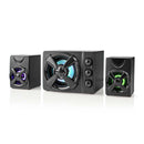Nedis GSPR31021BK Gaming Speaker Speaker-kanalen: 2.1 Usb Gevoed 3,5 Mm Male 33 W Led Volumebedieni