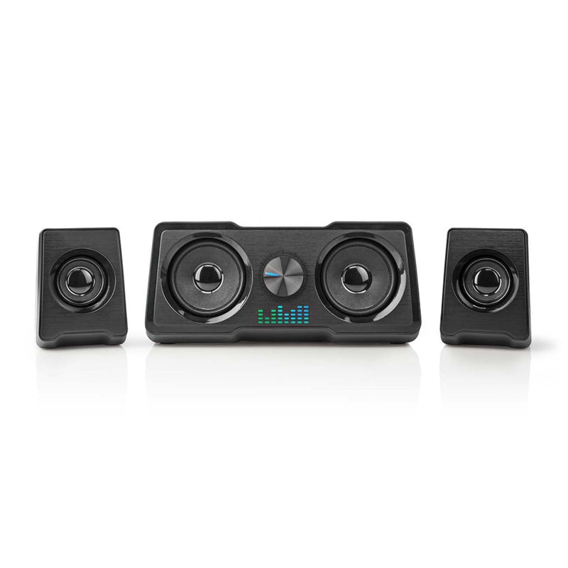 Nedis GSPR21022BK Gaming Speaker Speaker-kanalen: 2.2 Usb Gevoed 3,5 Mm Male 48 W Led Volumebedieni