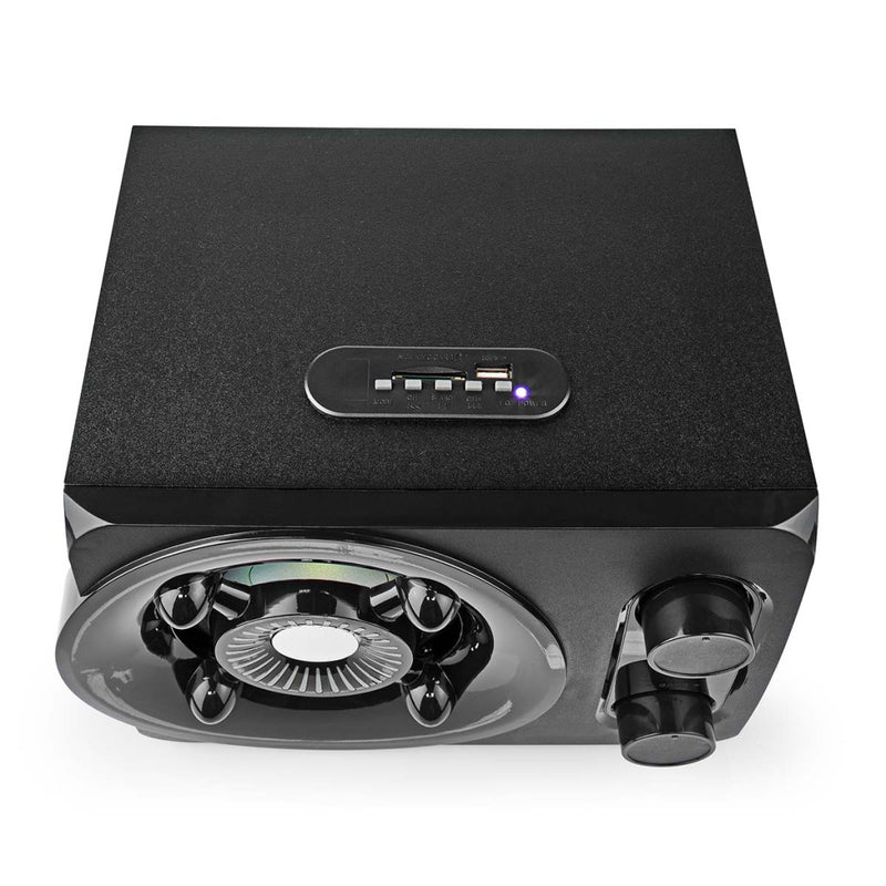 Nedis GSPR41021BK Gaming Speaker Speaker-kanalen: 2.1 Netvoeding 3,5 Mm Male 75 W Led Volumebedieni