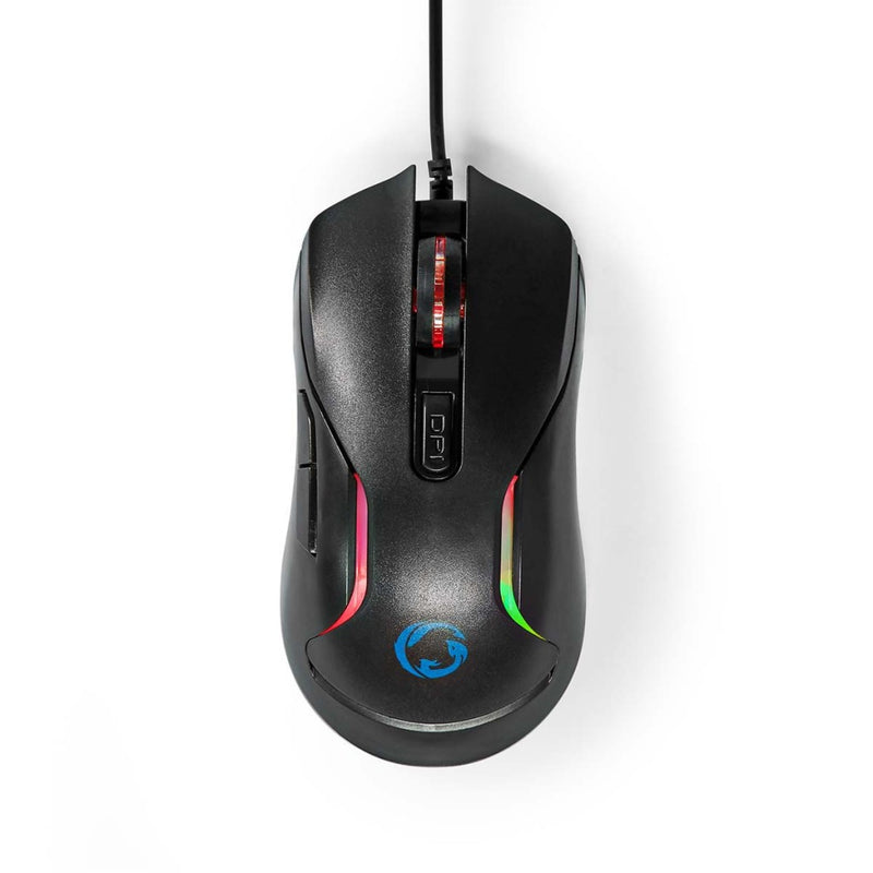 Nedis GCK51110BKUS Gaming Combo Kit 5-in-1 Toetsenbord, Koptelefoon, Muis En Muismat Zwart Qwerty U