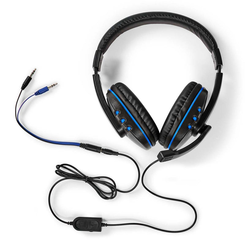 Nedis GCK51110BKUS Gaming Combo Kit 5-in-1 Toetsenbord, Koptelefoon, Muis En Muismat Zwart Qwerty U