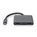 Nedis CCGB64670BK01 Usb Multi-port Adapter Usb 3.2 Gen 1 Usb-c&trade; Male 2x Hdmi&trade; 0.10 M Ro