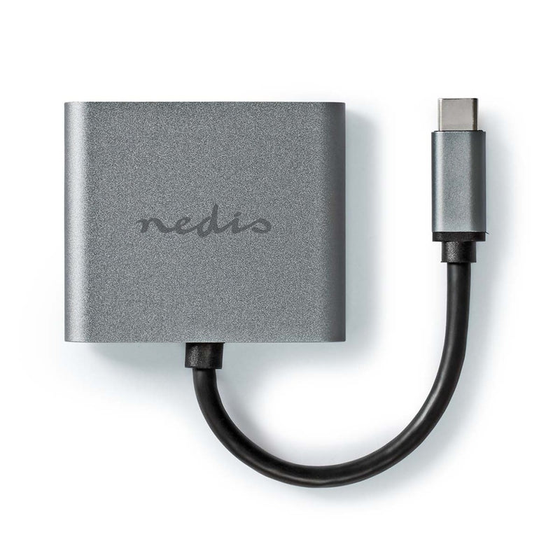 Nedis CCGB64670BK01 Usb Multi-port Adapter Usb 3.2 Gen 1 Usb-c&trade; Male 2x Hdmi&trade; 0.10 M Ro