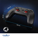 Nedis GGPDW110BK Gamepad Draadloos Batterij Gevoed Pc Aantal Knoppen: 11 Kabellengte: 1.00 M Zwart