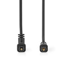 Nedis CAGP25200BK20 Optische Audiokabel Toslink Male Toslink Male Draaibaar 2.00 M Rond Pvc Zwart E