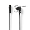Nedis CAGP25200BK20 Optische Audiokabel Toslink Male Toslink Male Draaibaar 2.00 M Rond Pvc Zwart E