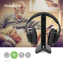 Nedis HPRF321BK Draadloze Tv-koptelefoon Rf Over-ear Maximale Batterijduur: 8 Hrs 25 M Digitale Aud