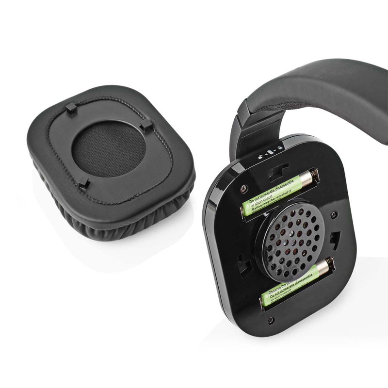 Nedis HPRF321BK Draadloze Tv-koptelefoon Rf Over-ear Maximale Batterijduur: 8 Hrs 25 M Digitale Aud
