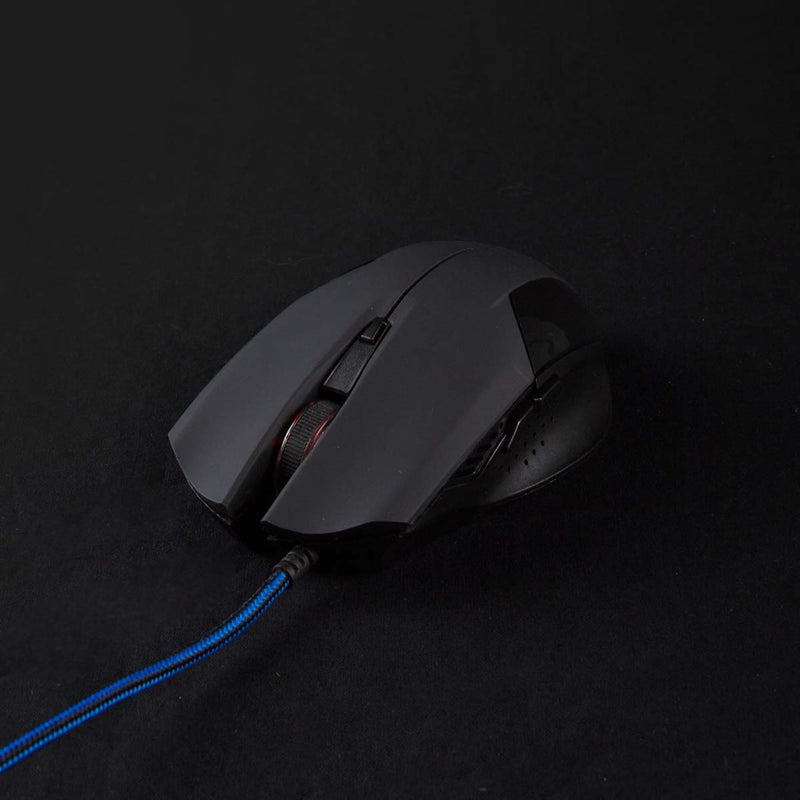 Nedis GMWD110BK Gaming Muis Bedraad Dpi: 1200 / 2400 / 4800 / 7200 Dpi Instelbare Dpi Aantal Knoppe