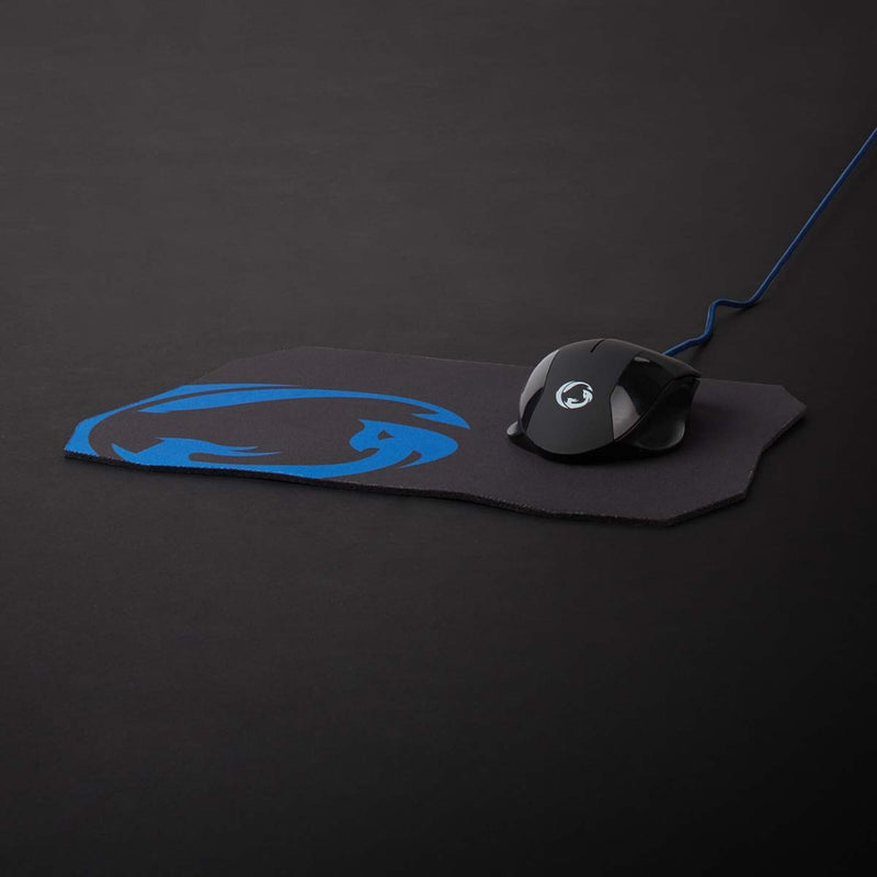 Nedis GMMP110BK Gaming Muis &amp; Muismat Set Bedraad Dpi: 1200 / 2400 / 4800 / 7200 Dpi Instelbare