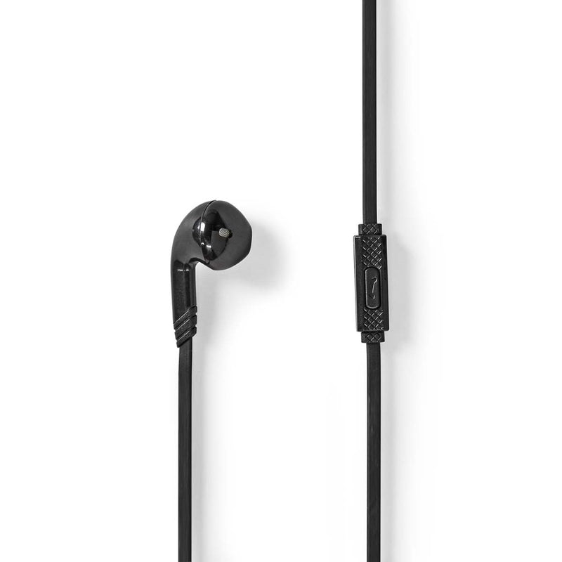 Nedis HPWD2021BK Bedrade Koptelefoon 3,5 Mm Kabellengte: 1.20 M Ingebouwde Microfoon Zwart