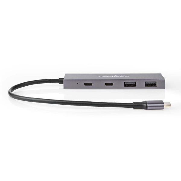 Nedis UHUBU3450AT Usb-hub 1x Usb-c&trade; 3.2 Gen 2 Male 2x Usb-a 3.2 Gen 2 Female / 2x Usb-c&trade