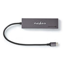 Nedis UHUBU3450AT Usb-hub 1x Usb-c&trade; 3.2 Gen 2 Male 2x Usb-a 3.2 Gen 2 Female / 2x Usb-c&trade