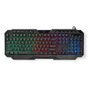 Nedis GKBD110BKUS Bedraad Gaming Toetsenbord Usb Type-a Membrane Toetsen Led Qwerty Us Internationa