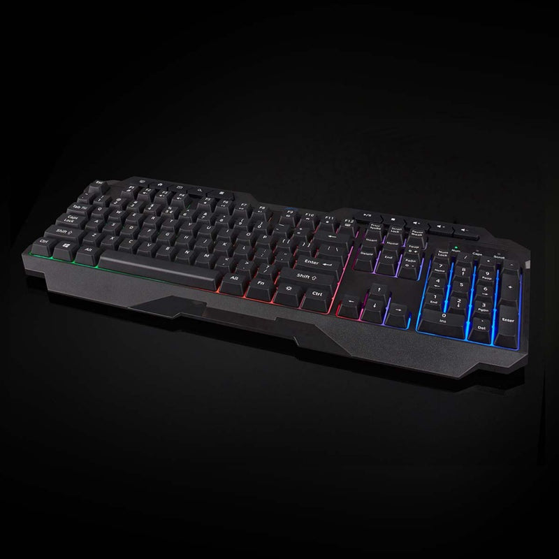Nedis GKBD110BKUS Bedraad Gaming Toetsenbord Usb Type-a Membrane Toetsen Led Qwerty Us Internationa
